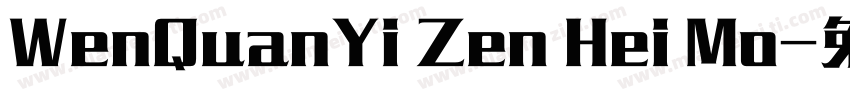 WenQuanYi Zen Hei Mo字体转换